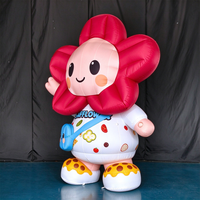 Costume de mascotte gonflable commercial en forme de carthame, en tissu Oxford, pour adulte, personnage de dessin animé, pour événements, défilés et promotion