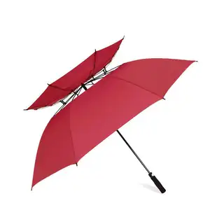 Hot Sale Double Layer Supplier Windproof Big sunshade Summer Waterproof Chinese Umbrella With Logo