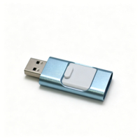 Clé USB en alliage d'aluminium avec logo personnalisé, 32 Go à 256 Go, USB 2.0, avec cryptage et garantie de 2 ans