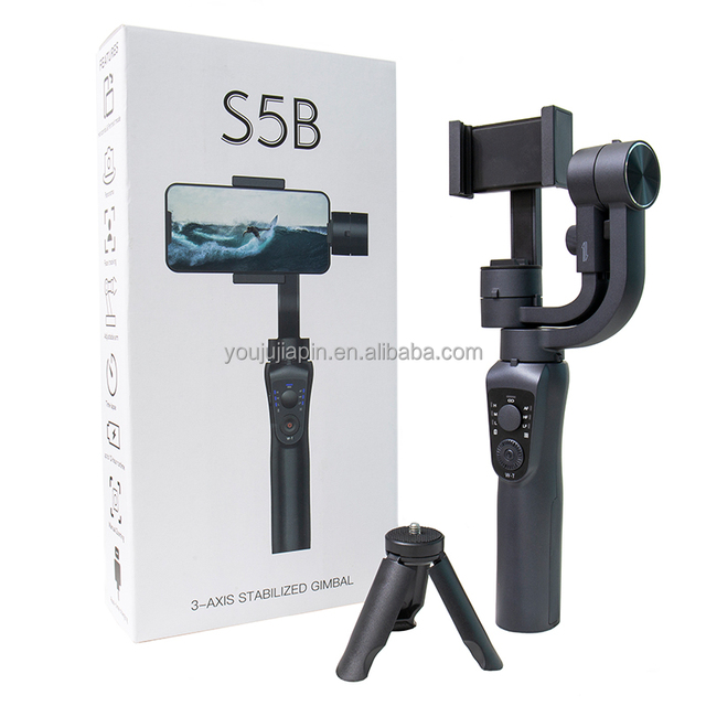 S5B Stabilizer Gimbal 3-Axis Smartphone Action Camera PTZ Handheld Stabilizer Cellphone for Phone Xs Xr X 8 Plus 11