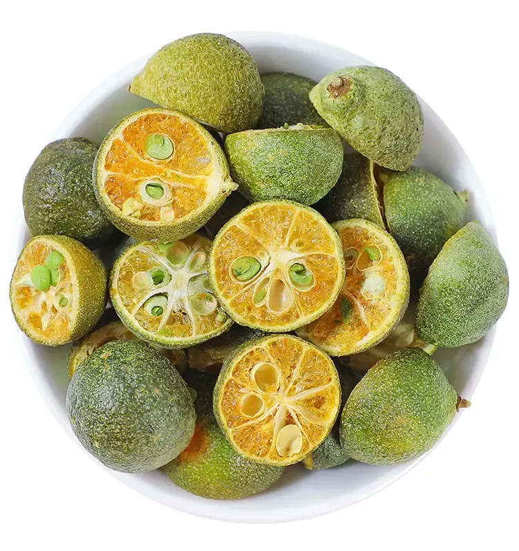 100 g/bolsa FD Kumquat verde liofilizado té de frutas liofilizadas