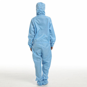 再利用可能な洗える帯電防止クリーンルーム作業服<span class=keywords><strong>ESD</strong></span>ファブリック衣服帯電防止カバーオール - Product Image 6