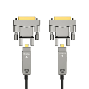 Fibre optique active ultra-haute vitesse 4K 8K <span class=keywords><strong>Micro</strong></span> <span class=keywords><strong>HDMI</strong></span> <span class=keywords><strong>DVI</strong></span> Displayport <span class=keywords><strong>vers</strong></span> <span class=keywords><strong>DVI</strong></span> câble pour l'ingénierie Pipline - Product Image 1