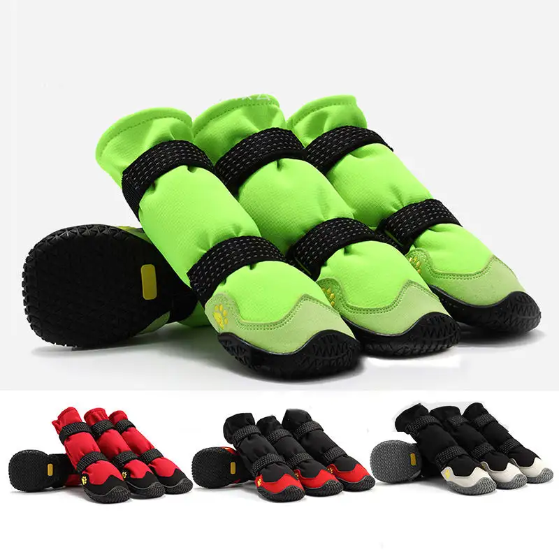 Qbellpet Novo Design Pet Shoes Dog Shoes Botas Do Cão Quente Confortável Com Antiderrapante Filhote de Cachorro Sles Médio Grande Tamanho Pet Shoes