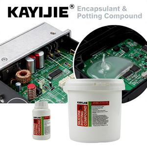 KAYIJIE ST-312 Composé de scellement silicone bicomposant 2K noir liquide, conducteur thermique, étanche pour transformateurs d'alimentation - Product Image 2