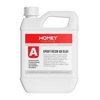 HOMEY Colle AB en cristal Résine époxy liquide Résine époxy Résine époxy et durcisseur Table en bois