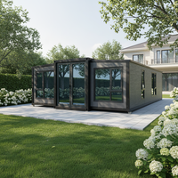 JUJIU - Villa préfabriquée de luxe en acier à double aile de 20 pieds, très vendue, extensible, de haute qualité, pour hôtel, installation rapide