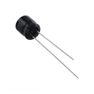 Distribuidor Autorizado, Condensador Radial de Aluminio de 220 uF, 6.3AX220MEFC6.3X7, 20%, 6.3V - Product Image 1