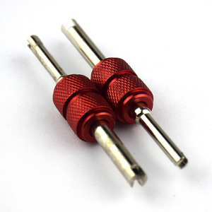 Llave para válvulas de aire acondicionado automotriz de aleación de aluminio, destornillador de doble punta de 1/4 pulgadas, herramienta de reparación automotriz - Product Image 3