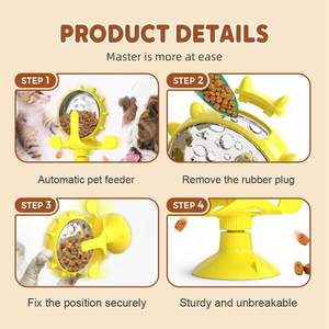 Molino de viento para tratar mascotas, juguetes interactivos con potente succión, rompecabezas para gatos, juguete para tratar alimentos, comederos lentos para <span class=keywords><strong>perros</strong></span>, juguete para tratar - Product Image 3