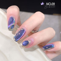 8g 9 Couleurs Maillard Cateye Gel Vernis À Ongles Magnétique À Changement De Couleur Diamant Écrasé Vernis À Ongles Gel Pour Les Yeux De Chat