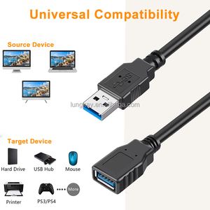 <span class=keywords><strong>Cavo</strong></span> <span class=keywords><strong>USB</strong></span> 3.0 Personalizzato, <span class=keywords><strong>Prolunga</strong></span> 1m 2m con Rivestimento in PVC, Trasferimento Dati 5Gbps, da <span class=keywords><strong>Maschio</strong></span> a <span class=keywords><strong>Femmina</strong></span> AM a USB3.0 AF, <span class=keywords><strong>Cavo</strong></span> di <span class=keywords><strong>Prolunga</strong></span> M/F - Product Image 4