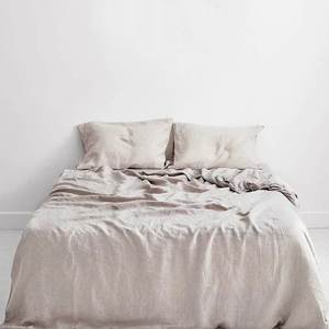ナチュラルフレンチリネン100% 亜麻羽毛布団カバー掛け布団寝具セットベッドリネン - Product Image 5