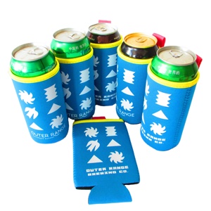 Wholesale 16oz Neoprene Beer Can Cooler Sleeve <b>Collapsible</b> Bottle Cooler Bag Bulk 16oz Can Cooler Sleeves - Product Image 1