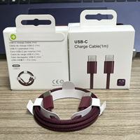 Câble USB C vers USB C 3A Charge Rapide Tressé en Nylon Câble de Charge Type C Fil de Cuivre Pur pour iPhone 15 16 17 18
