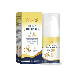 Pelle schiarente Non grassa Spf30 crema solare ialuronica da 50Ml per tutti i tipi di pelle crema viso Anti-ultravioletto