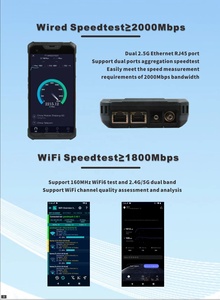 เครื่องทดสอบเครือข่ายแบบพกพา 5G รุ่นดั้งเดิม พร้อม OPM, VFL, จำลองสัญญาณทีวี, ทดสอบความเร็ว, ระบบปฏิบัติการ <span class=keywords><strong>Android</strong></span> 13 - Product Image 6