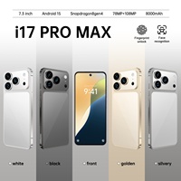 I17pro Max Baru Terlaris, True Octa-core MediaTek, Layar Lebar 7.3 inci, Android 15, 16+1T, Baja Tahan Karat