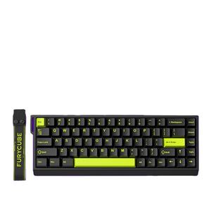 Furycube M68 HE 60% Wired Gaming <b>Keyboard</b> Hall Effect Magnetic Switch RGB Backlit 0.125ms Rapid Trigger Adjustable Actuation - Product Image 1
