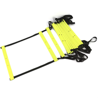 Sangles en nylon Échelle d'agilité pliante pour le football Échelles d'entraînement de vitesse en caoutchouc TPE Escaliers pour le développement des joueurs de football