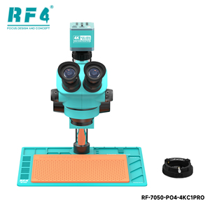 <span class=keywords><strong>Microscope</strong></span> trinoculaire RF4 7-50X RF-7050-PO4-4KC1PRO avec caméra HD 4K, éclairage LED 144, oculaire 10X/22mm, support d'affichage externe <span class=keywords><strong>PBC</strong></span> - Product Image 6