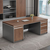Ensemble de meubles de rangement industriels modernes, chaise de bureau pour directeur, bureau avec serrure à combinaison