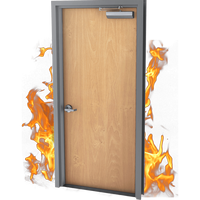 Porte en bois massif ignifuge moderne personnalisée pour hôtel et appartement, résistance au feu de 30 à 120 minutes, isolation thermique, insonorisation 75 dB, fabrication chinoise