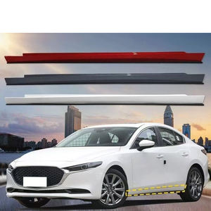 Kit de carrocería de faldón lateral de coche para <span class=keywords><strong>Mazda</strong></span> <span class=keywords><strong>3</strong></span> Axela 2019 2020 2021 2022 <span class=keywords><strong>2023</strong></span> 2024 accesorios exteriores Auto Kits estilo rojo blanco gris - Product Image 4