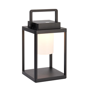 Lámpara de Mesa LED Moderna para Dormitorio, con Pantalla Cuadrada, Funciona con Batería, de Aluminio Fundido a Presión, con Intensidad Regulable - Product Image 5