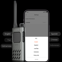 Radio Inteligente Baofeng Alervites AT2 de 2W UHF, Radio Bidireccional con Bluetooth, Walkie Talkie con IA sin Conexión para Aventuras Fuera de la Red