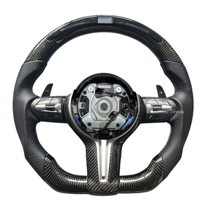 Volante Riscaldato in Fibra di Carbonio Aggiornato <span class=keywords><strong>Serie</strong></span> F M Sport F30 340i 535i F10 F32 F36 F22 F11 X5 F15 F31 F82 M4 F80 M3 M5 F90 - Product Image 6