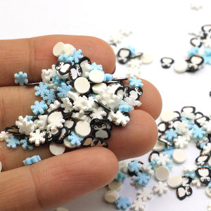 Pingouin argile arrose confettis bricolage artisanat Nail Art Scrapbook Slime remplissage accessoires - Product Image 4