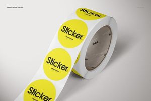 Etiquetas autoadhesivas personalizadas para empaques de productos: rollos de pegatinas de vinilo redondas, impermeables, con logotipos personalizados - Product Image 6