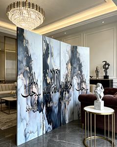 Paravent pliant en papier PP, style Song, esthétique moderne, nouveau style chinois, mobile <span class=keywords><strong>et</strong></span> pliable, pour entrée <span class=keywords><strong>et</strong></span> chambre - Product Image 5