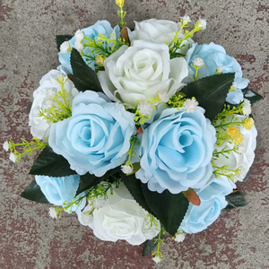 Centro de Mesa de Rosas Rosadas de Diseño para Bodas, Decoración de San Valentín, Ramo para Fiestas de Cumpleaños, Arreglo Floral para el Hogar - Product Image 1