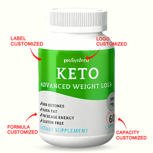 Capsules Keto BHB OEM ODM avec huile MCT, cétone <span class=keywords><strong>de</strong></span> framboise <span class=keywords><strong>pour</strong></span> le soutien énergétique, complément nutritionnel, 60 capsules - Product Image 3