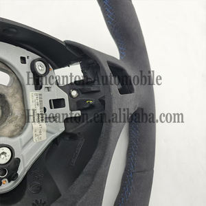 Volante Deportivo de Alta Calidad en Alcántara con Franja Azul para BMW Serie 3 E90 E91 E92 E93 - Product Image 5