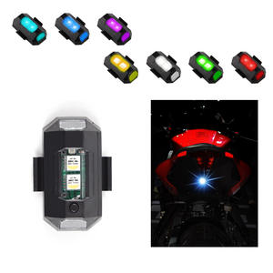 Lumières stroboscopiques LED avion USB charge Mini RGB Led lumière Anti-collision feux d'avertissement d'urgence pour moto voiture vélo Drone - Product Image 4