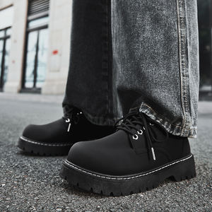 Chaussures en cuir pour hommes de couleur marron, décontractées et élégantes, avec un style italien, à enfiler, augmentant la taille - Product Image 3