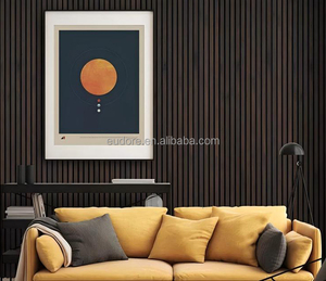 Panneau mural décoratif moderne en bois massif imperméable pour la décoration intérieure de villas, hôtels et bureaux - Product Image 6