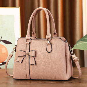 Sac bandoulière An Ru Shi à nœud papillon motif litchi noir grande taille pour tous les jours Printemps 2026 Doublure en polyester - Product Image 2