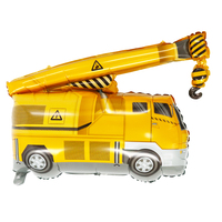Ballons en forme de grues de chantier, de chariots élévateurs, d'excavatrices, de véhicules d'ingénierie, de camions à béton, de bus, ballons en feuille, globos