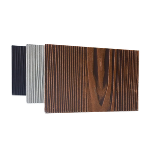 Panel Dinding Eksterior Motif Kayu Tahan Air Modern, Papan Siding Dekoratif Berbahan Serat Semen untuk Pemasangan Cladding Villa - Product Image 2
