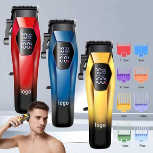 Suministros Profesionales para Barberos, Cortadora de Cabello con Carga USB, Pantalla LED, Máquina Recortadora <span class=keywords><strong>El</strong></span>éctrica - Product Image 2