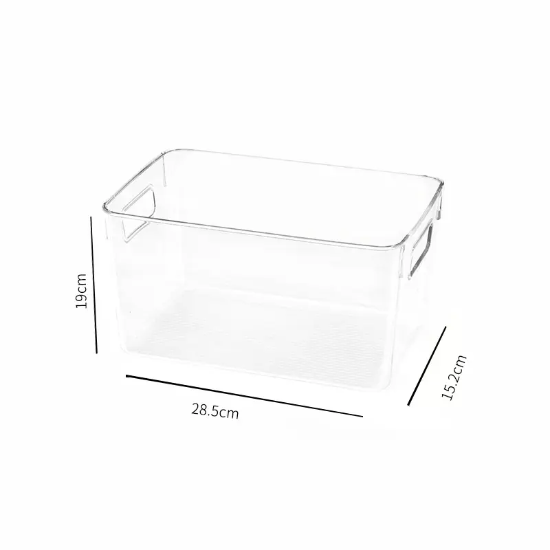 Kitchen Refrigerator Storage Box Vegetable Frozen Fresh-keeping PET Sealed Transparent Plastic Storage Box Food Preservation Box