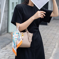 Bolsos de Mano de Cuero Vacuno de Lujo en Tendencia en Alibaba China, Bolsos de Hombro Cruzados de Cuero Genuino para Mujer, Bolsos de Noche