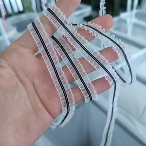 0208/1.2 Tali Elastis Nilon Bergaris untuk Sepatu, Hiasan Kepala, Pakaian, Dekorasi Tirai, Elastisitas Renda - Product Image 1