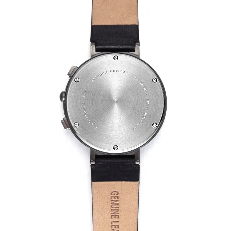 Correa de piel de becerro de cuerda automática cronógrafo automático Relojes