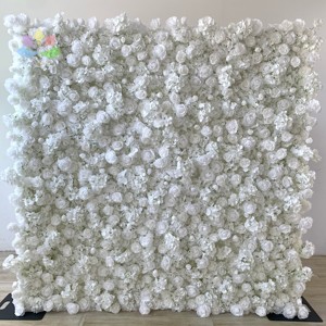 Décor de <span class=keywords><strong>mariage</strong></span> floral en plastique à grille 40*60 cm, vente en gros, <span class=keywords><strong>pas</strong></span> <span class=keywords><strong>cher</strong></span>, fleurs artificielles en soie 3D, pivoine, rose - Product Image 2