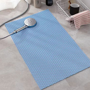 Tapis de bain en silicone 45x65cm, rectangulaire, antidérapant, tapis de douche minimaliste, couleur unie, imperméable, tapis de sol pour salle de bain - Product Image 2
